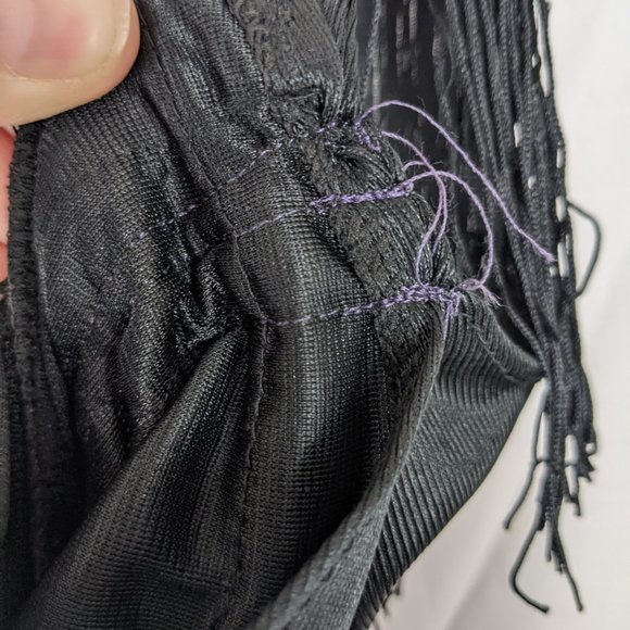 3 for $20 Black and Gold Sequin Fringe Flapper Dress/Costume SZ S/M - Picture 4 of 5